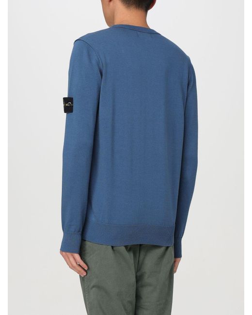 Stone Island Blue Sweater for men