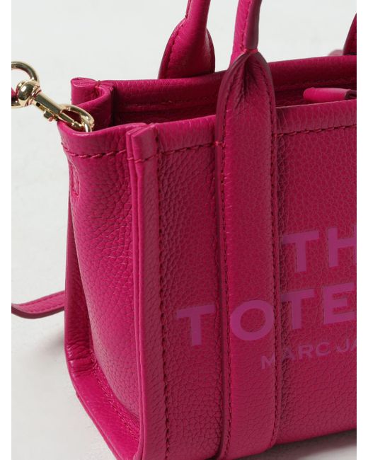 Borsa The Tote Bag in pelle a grana di Marc Jacobs in Pink