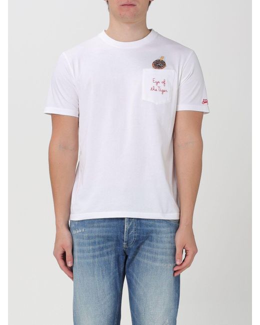 T-shirt Mc2 Saint Barth pour homme en coloris White