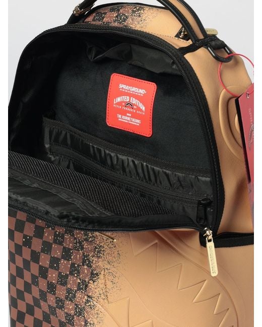Sprayground Multicolor Henny Spritz Checkered Saffiano Coated Cotton Backpack for men