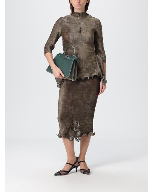 Fendi Green Shoulder Bag