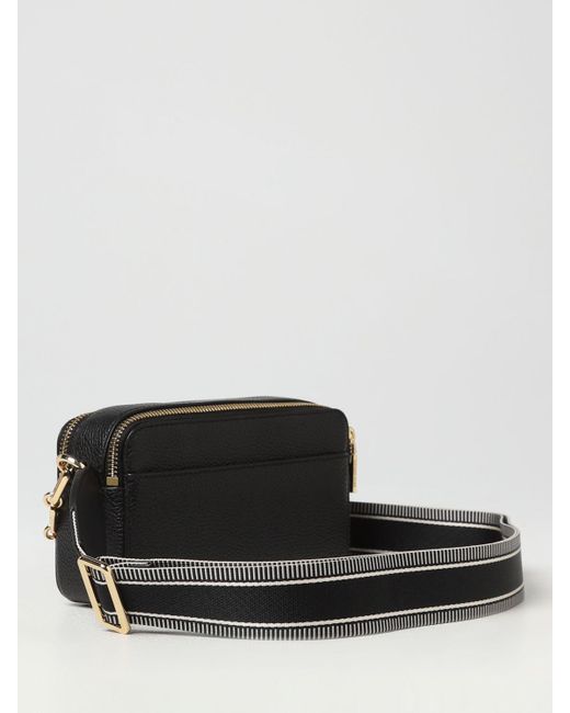 Michael kors black and online white striped purse