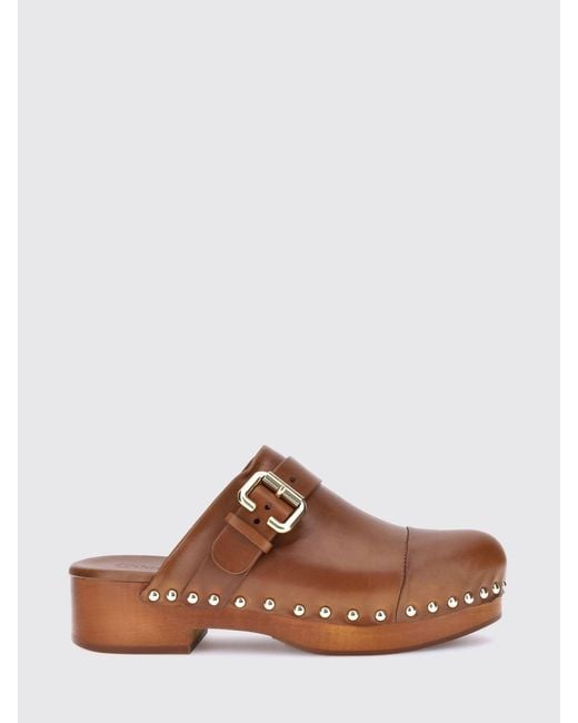 Chloé Brown ChloÉ Jeanette Leather Mules