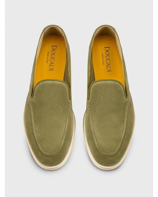 Doucal's Green Suede Loafers