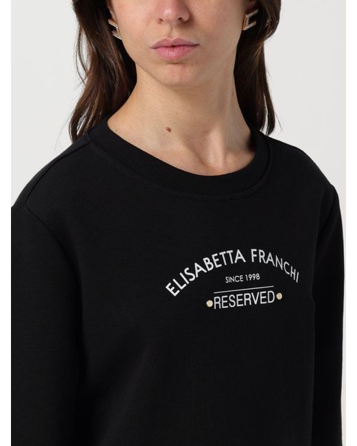 Elisabetta Franchi Black Sweatshirt