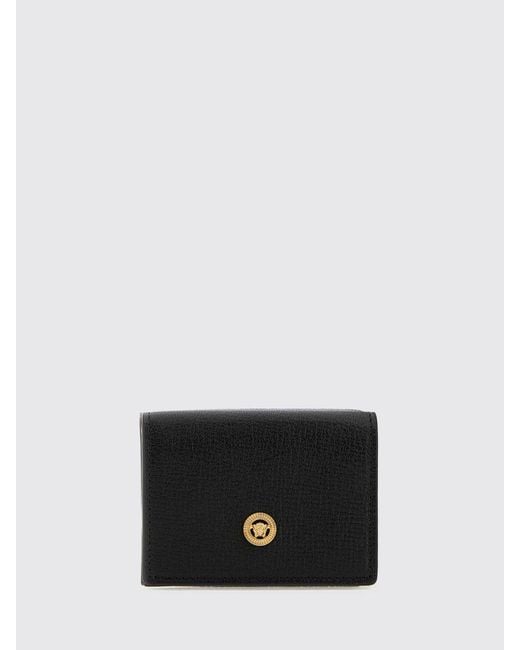 Versace White Medusa Biggie Grained Leather Wallet for men