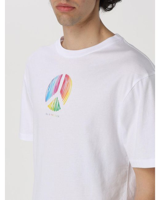 T-shirt in cotone di Save The Duck in White da Uomo