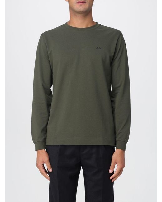 Sun 68 Green Sweatshirt for men