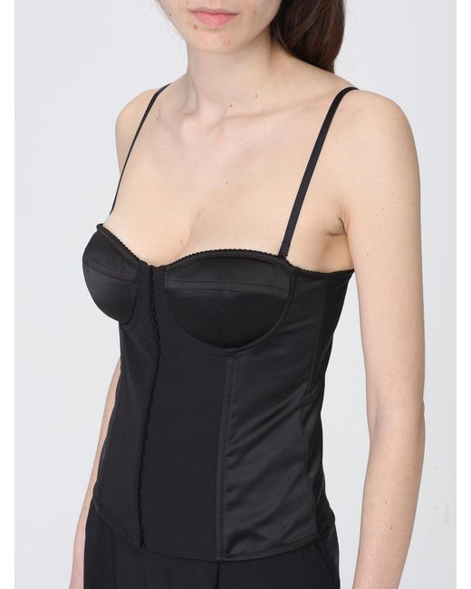 Liu Jo Black Polyester Corset Top