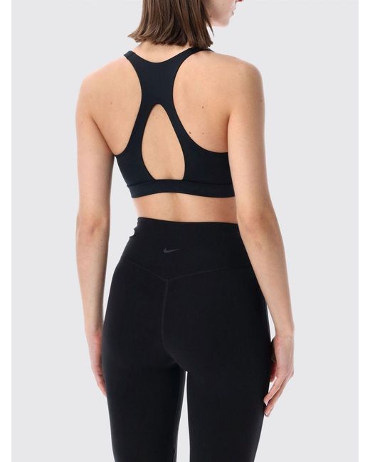 Nike Black Technical Fabric Cropped Top