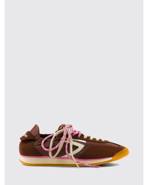 PURAAI White 6.02 Panther Vegan Leather And Fabric Sneakers