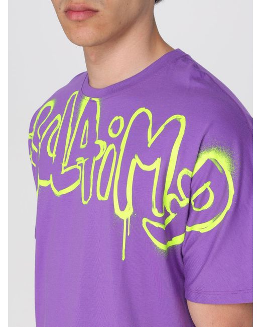 DISCLAIMER Purple T-shirt for men