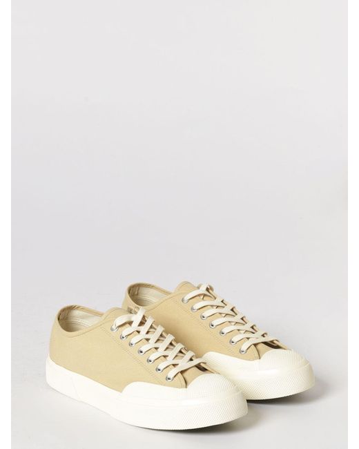 Superga Natural 2432 Works Cotton Sneakers With Rubber Toe Cap And Sole for men