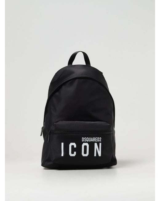 DSquared² Black Backpack for men