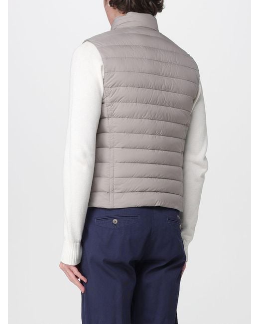 Moorer Gray Calaf-S3 Padded And Quilted Down Jacket for men