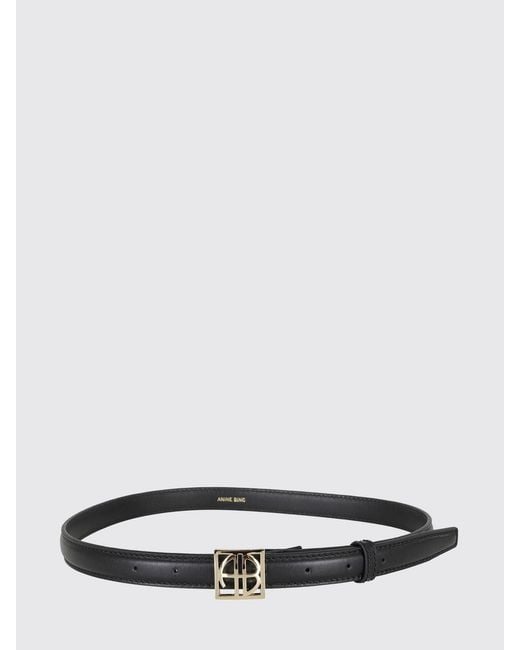 Anine Bing White Leather Belt