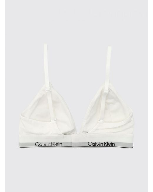 Calvin Klein Natural Cotton Logo Bra