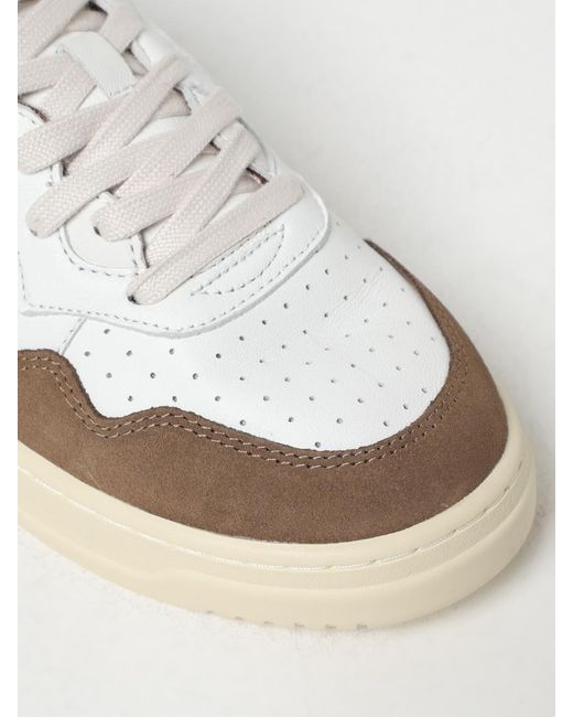 Autry White Medalist Leather Sneakers for men