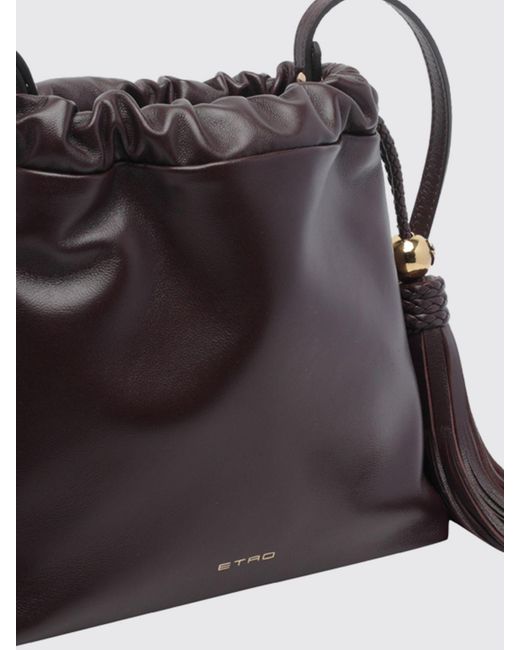 Etro Red Kalispera Mini Bucket Bag