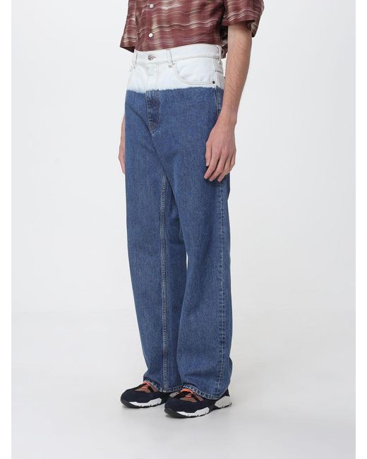 Marni Blue Bicolor Jeans for men