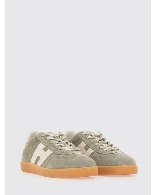 Hogan Green Cool Embossed Suede Sneakers