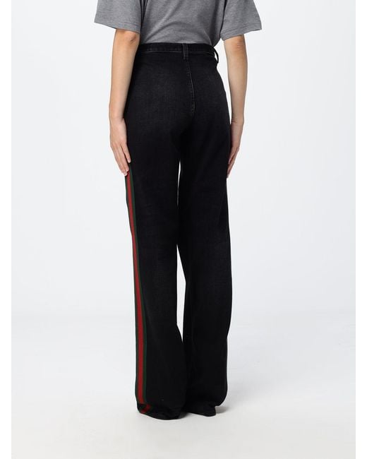 Gucci Black High-Waisted Straight Jeans for men