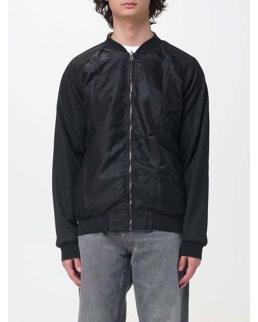 Karl Lagerfeld Black Nylon Bomber Jacket for men