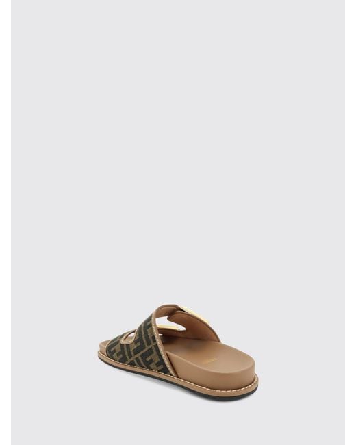 Fendi Brown Heeled Sandal