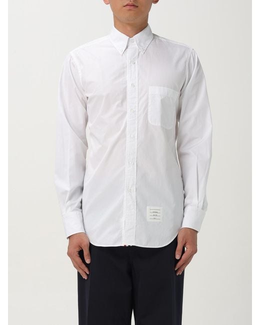 Thom Browne White Cotton Shirt for men