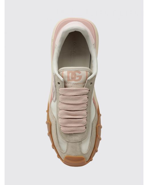 Dolce & Gabbana White Dolce &Amp Gabbana Dg Athletic Suede And Nylon Sneakers