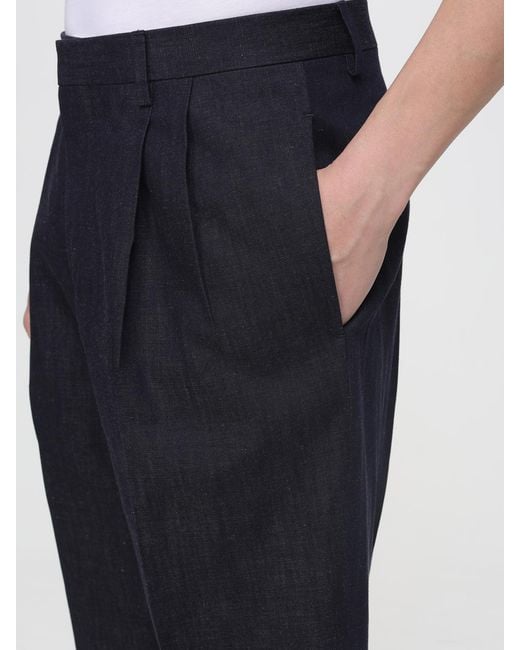 Lardini Blue Gabardine Tailored Trousers for men