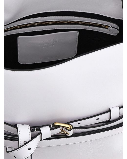 Moschino Couture White Tie Me Nappa Leather Bag