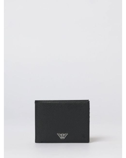 Emporio Armani White Recycled Leather Wallet for men