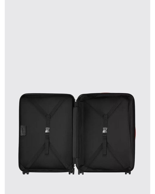 Fpm Milano Black Bank Zip Dlx Spinner 76 Suitcase for men