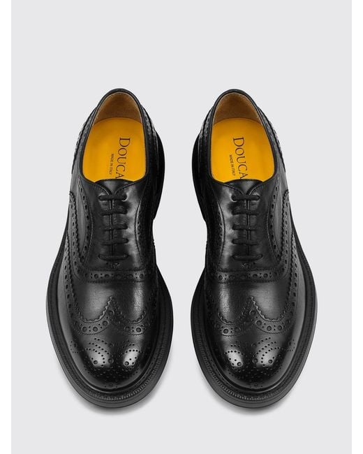 Doucal's White Brogue Shoes for men