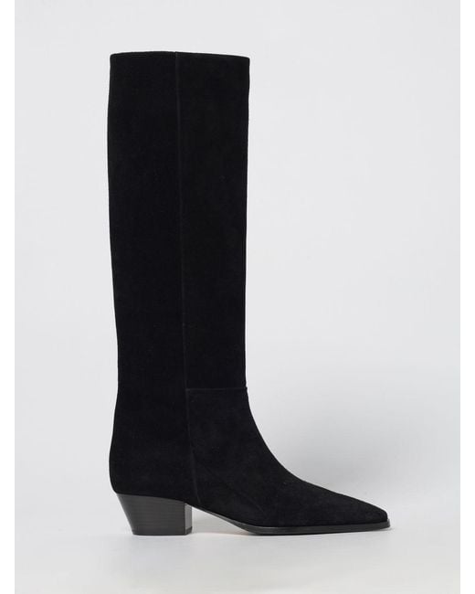Aeyde Black Flat Ankle Boot