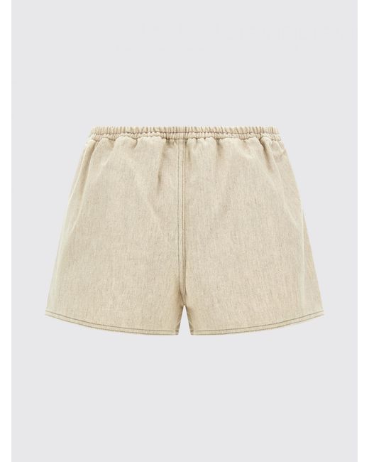 Jacquemus White Cotton Blend Shorts