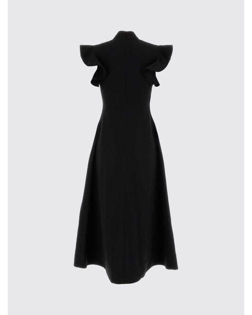 Moschino Couture Blue Sleeveless V-Neck Flared Midi Cocktail Dress