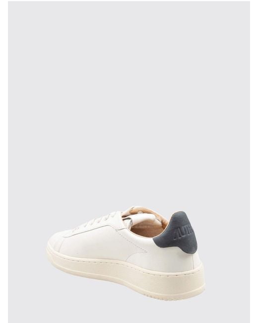 Autry Natural Dallas Low Bicolor Smooth Calfskin Sneakers With Logo for men