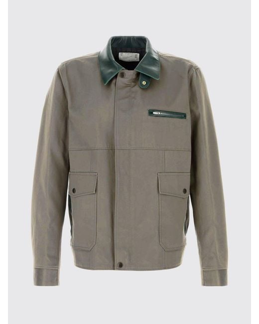 Sacai Gray Cotton Jacket for men