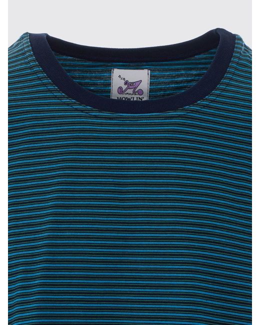 Howlin' By Morrison Blue Striped Relaxed Fit T-Shirt for men