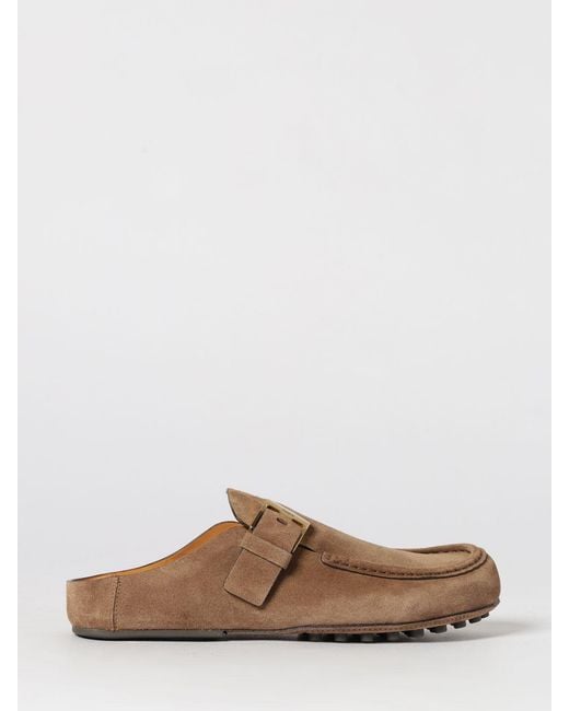 Tod's Brown Suede Gommino Mules