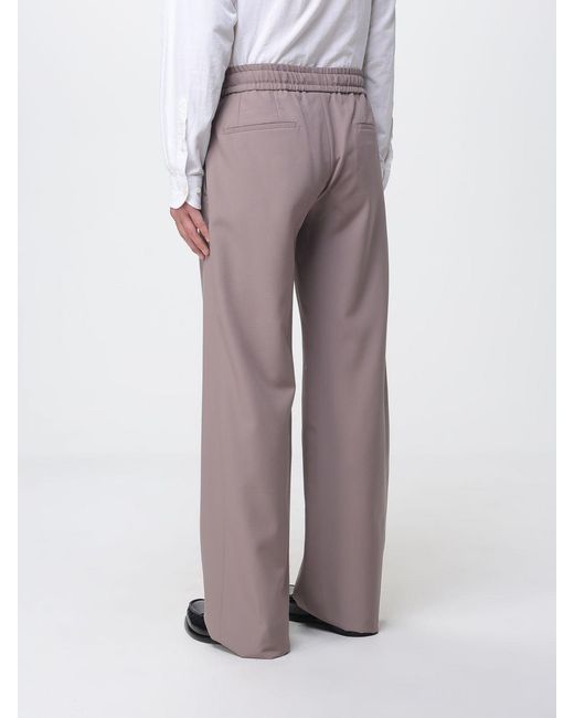 Dolce & Gabbana Purple Dolce &Amp Gabbana Wool Drawstring Trousers for men