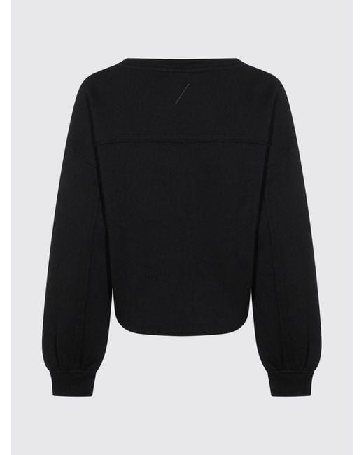 Thom Krom Blue Cotton Crew Neck Sweatshirt
