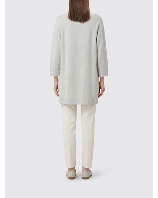 Fabiana Filippi Gray Wool And Silk Cardigan
