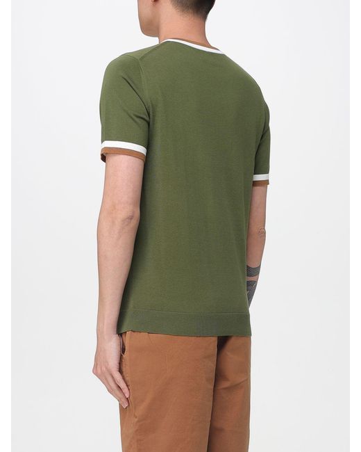 Sun 68 Green Basic Cotton T-Shirt for men