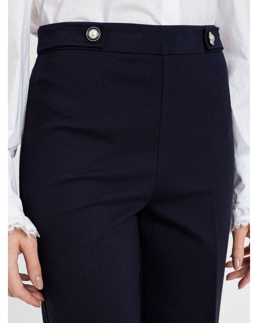 Twinset Blue Straight Trousers