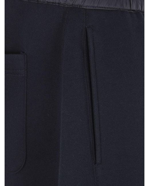 Sacai Black Cotton Blend Jogging Pants for men