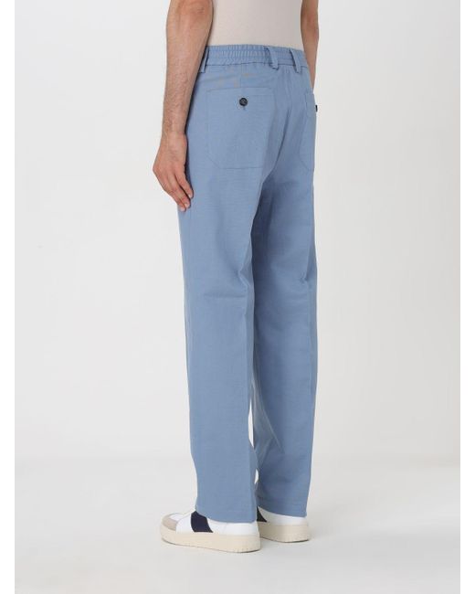 Paolo Pecora Blue Trousers for men