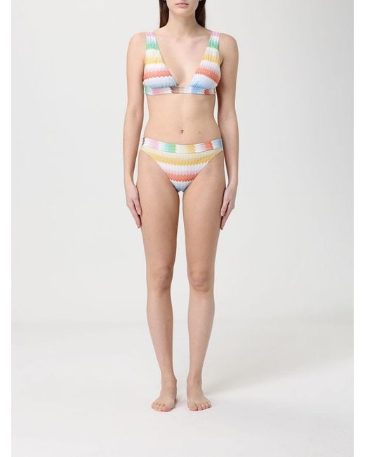 Missoni Natural Polyester Zig-Zag Bikini